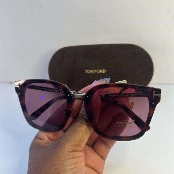 New Authentic TOM FORD TF1014 52Y Philippa 68MM Square Sunglasses - Picture 3 of 11